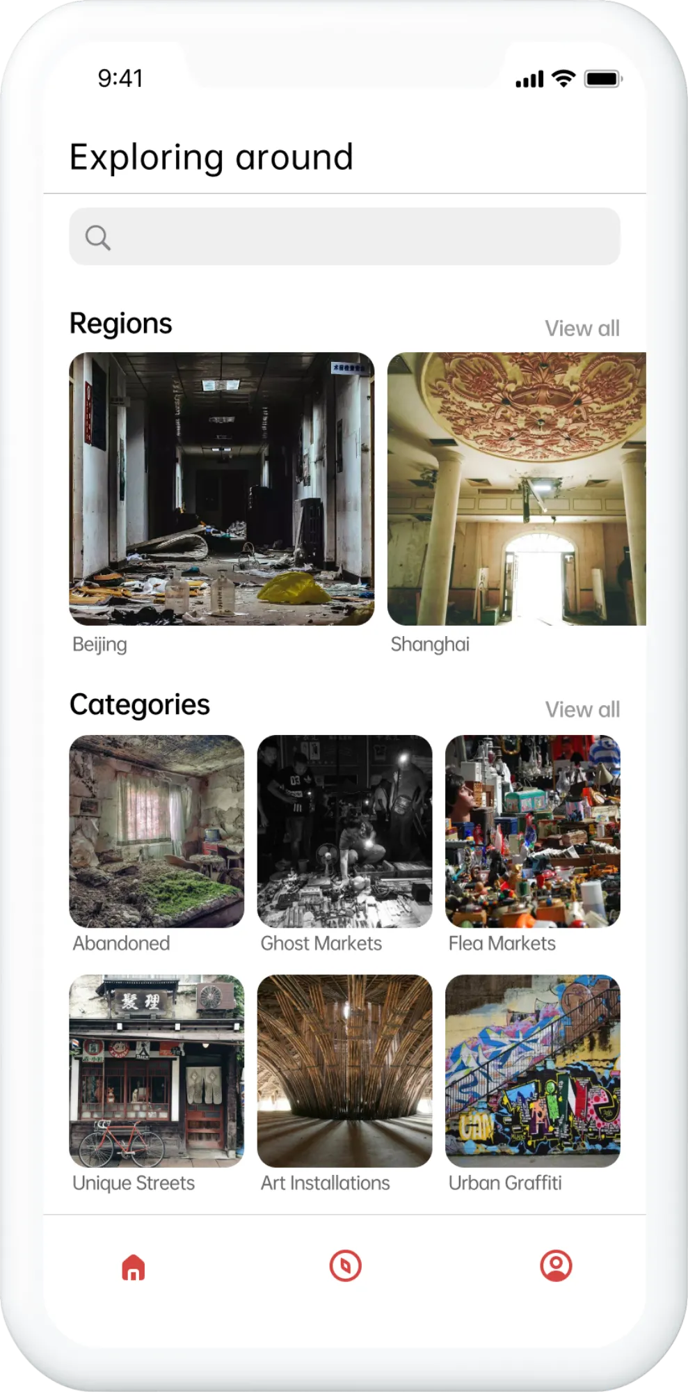OddityQuest app prototype.