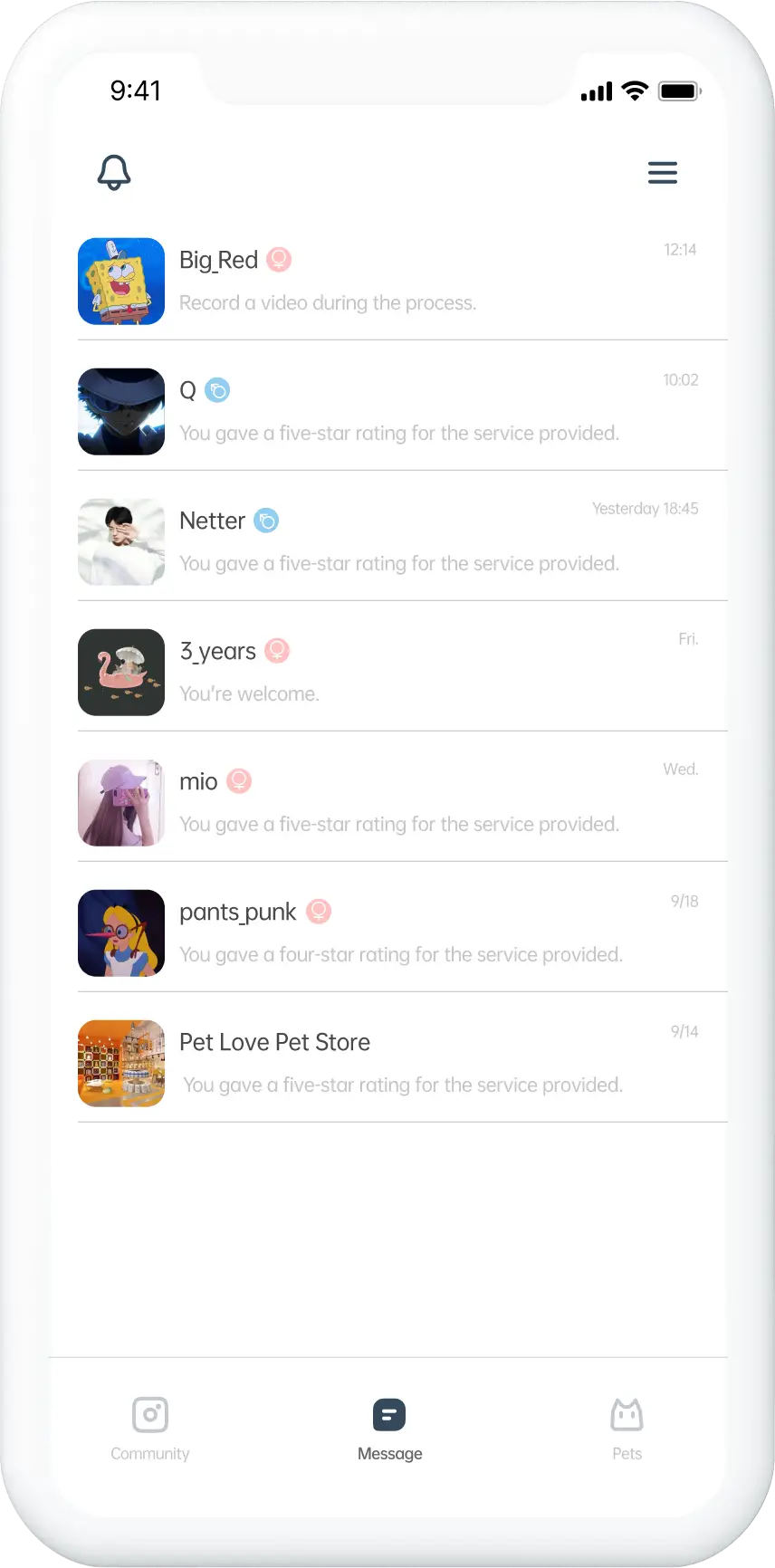PawsomeCare app prototype.