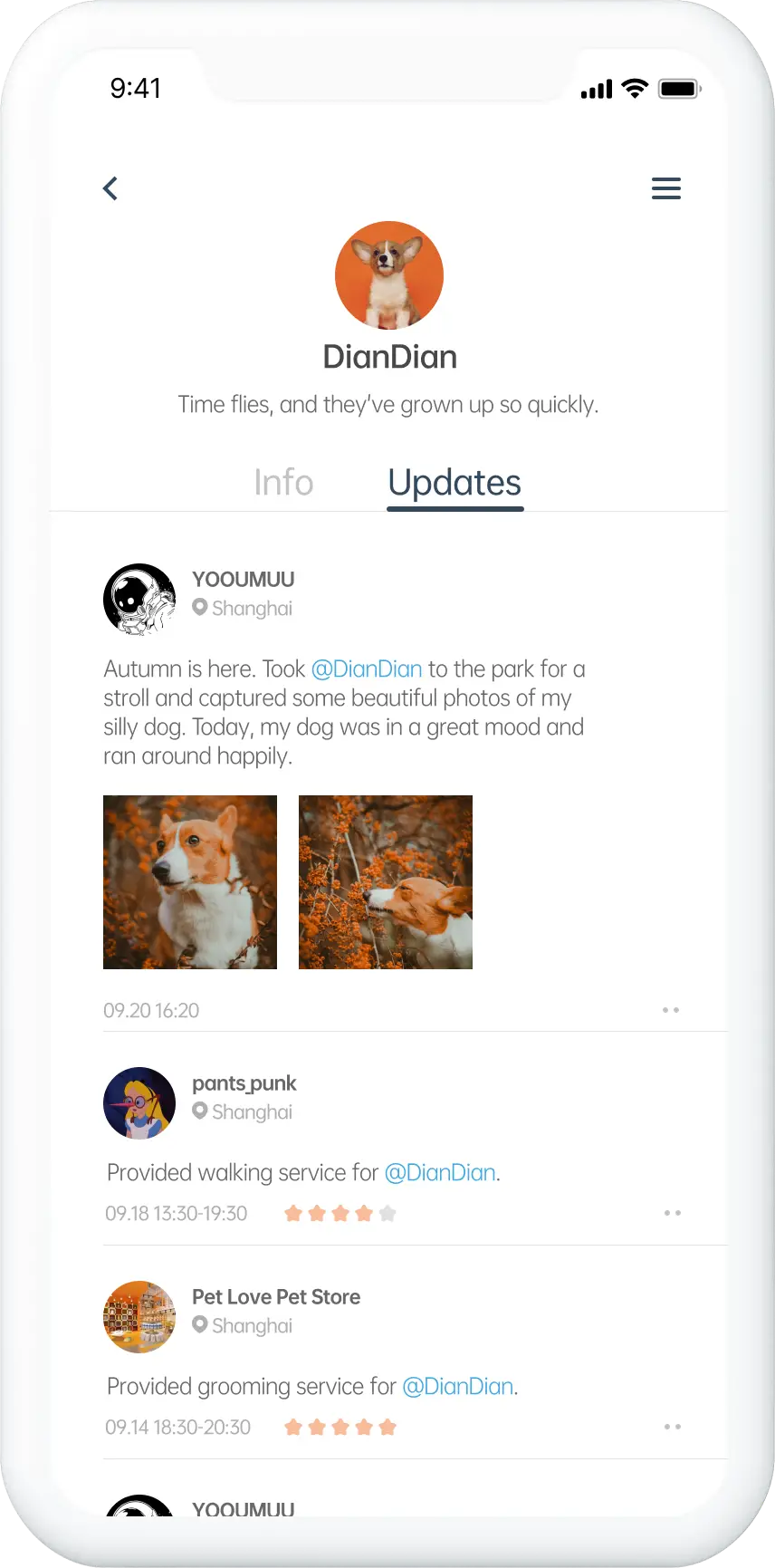 PawsomeCare app prototype.