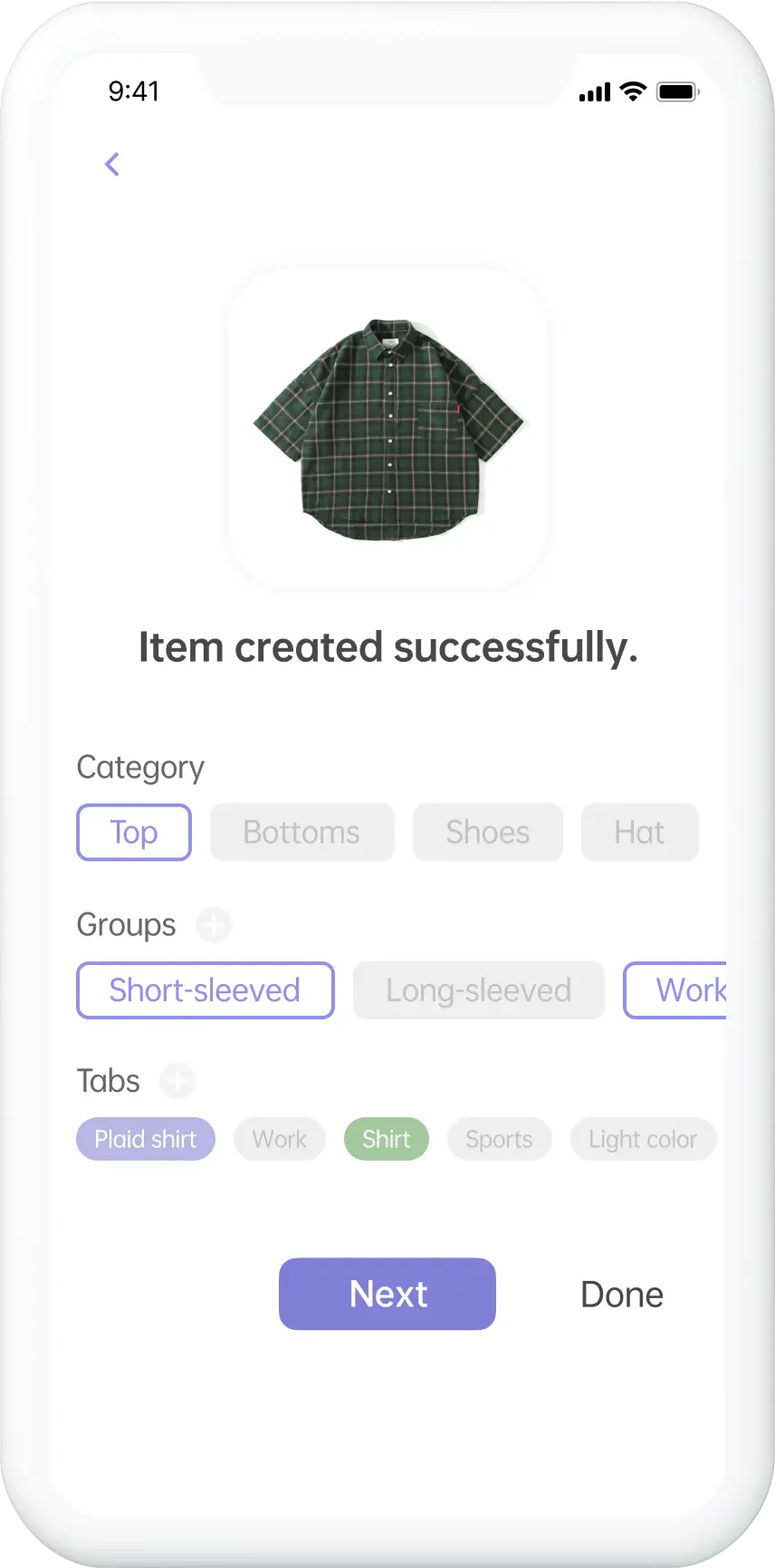 StyleShift app prototype.