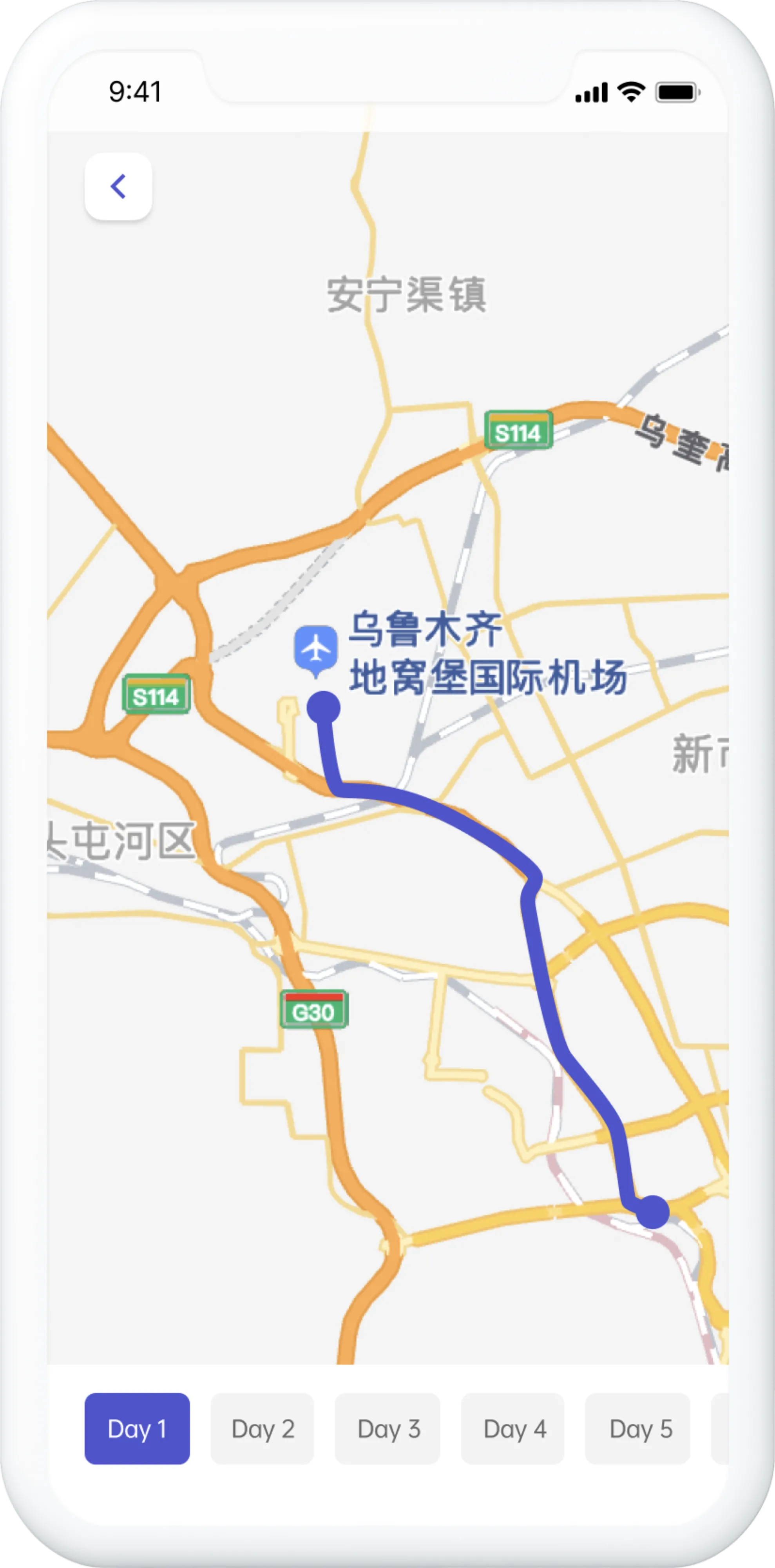 TripCollab app prototype.