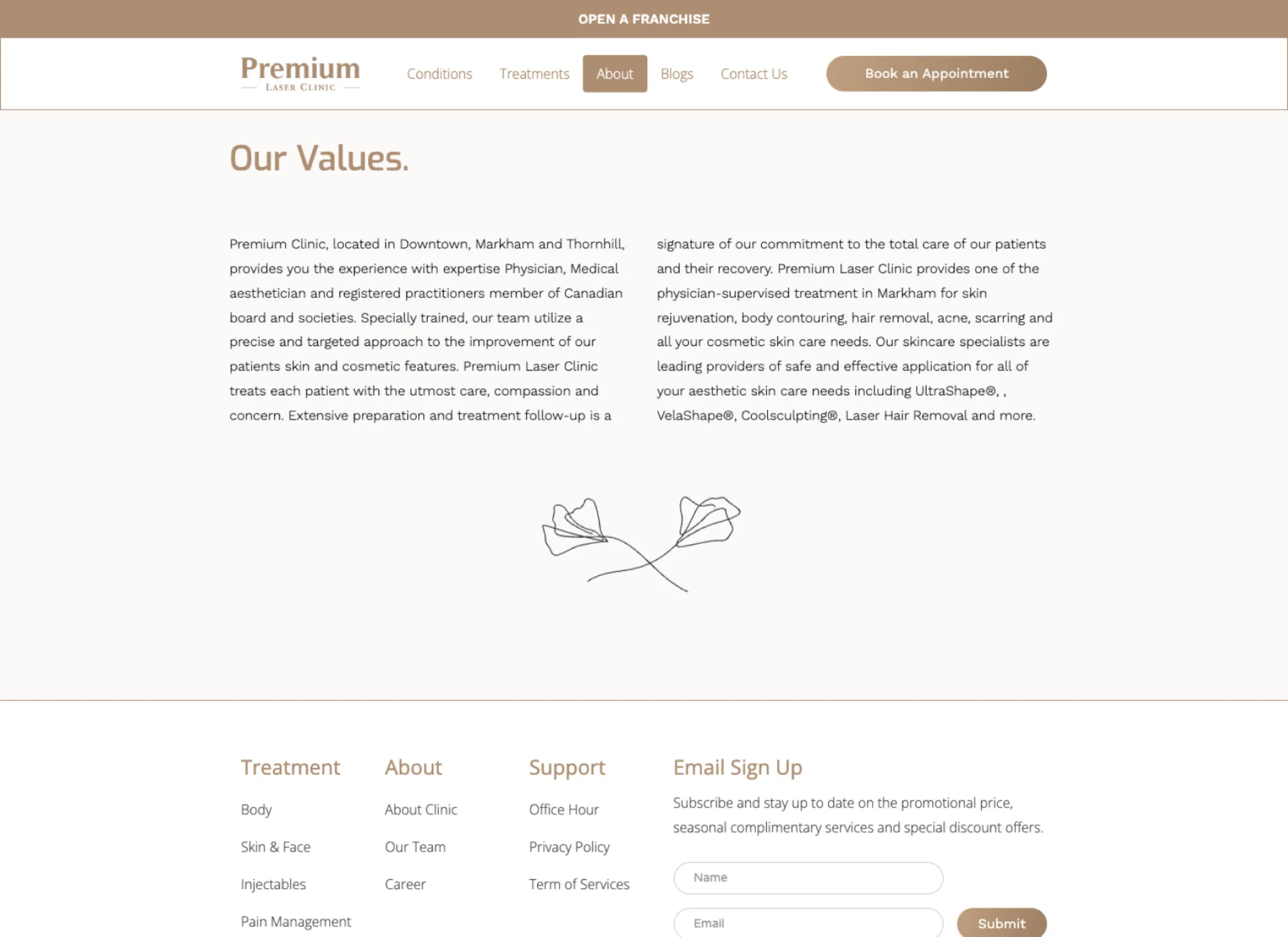 Client Project web development screenshot.